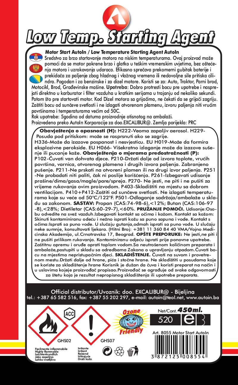 Motor Start 450ml 8055