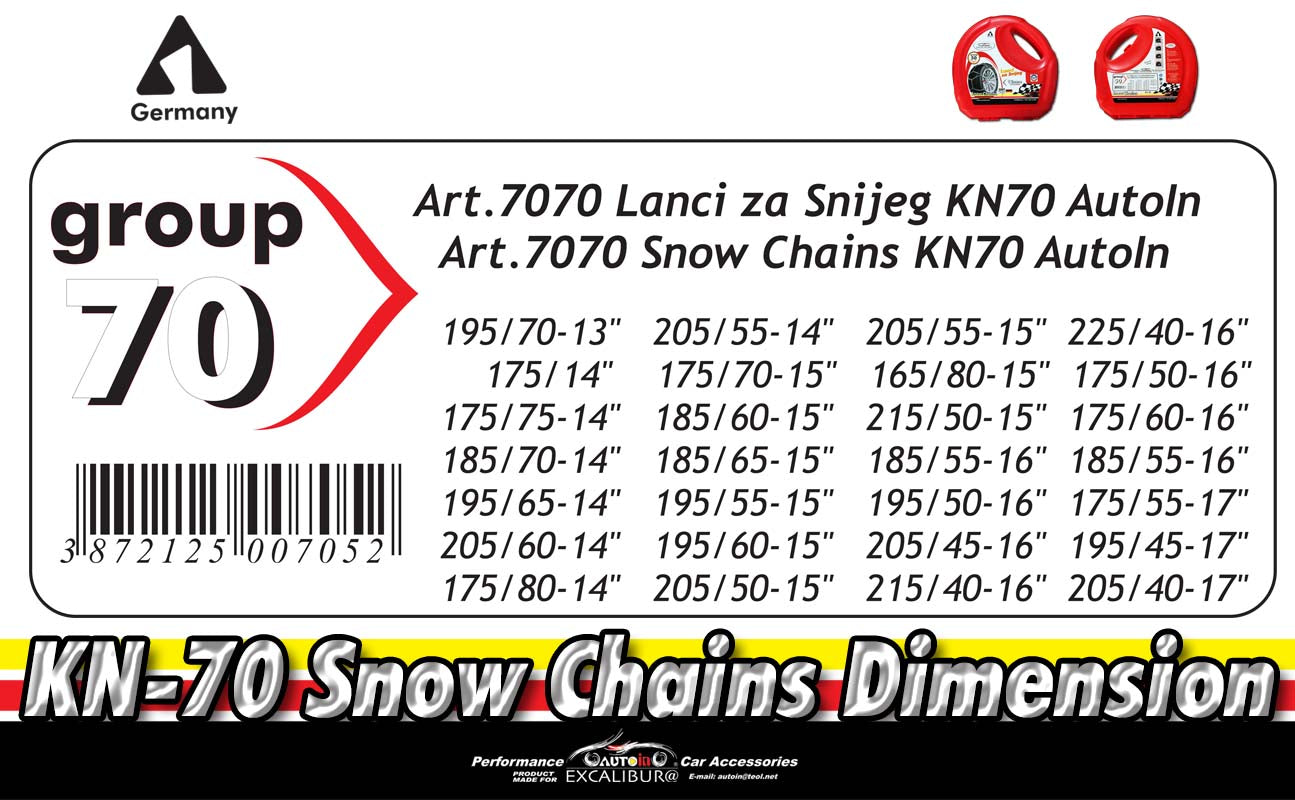 LANCI ZA SNIJEG 70 7070