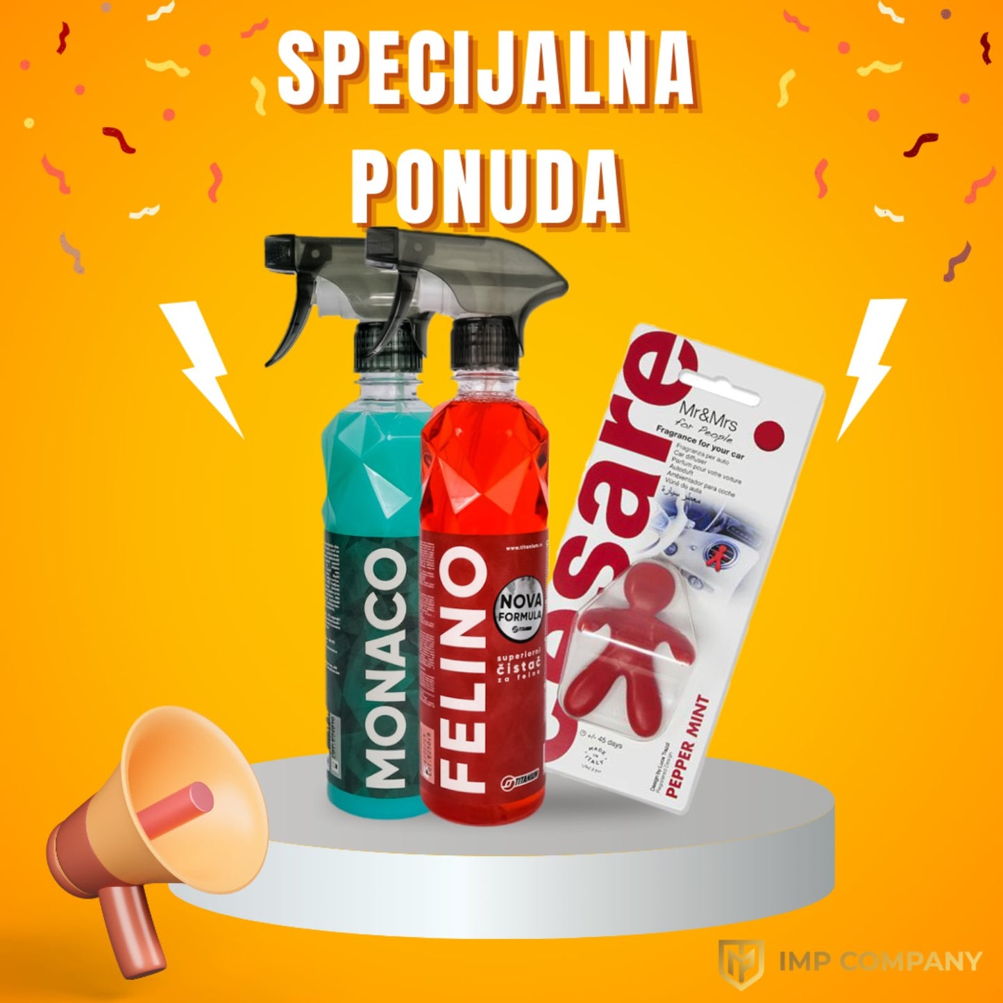 TITANIUM MONACO 500 ml + TITANIUM FELINO ml + CESARE PEPERMINT