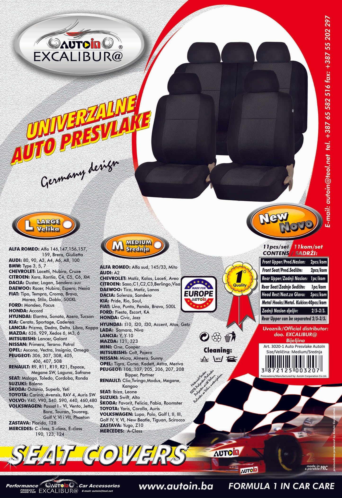 Auto Presvlake M-Size