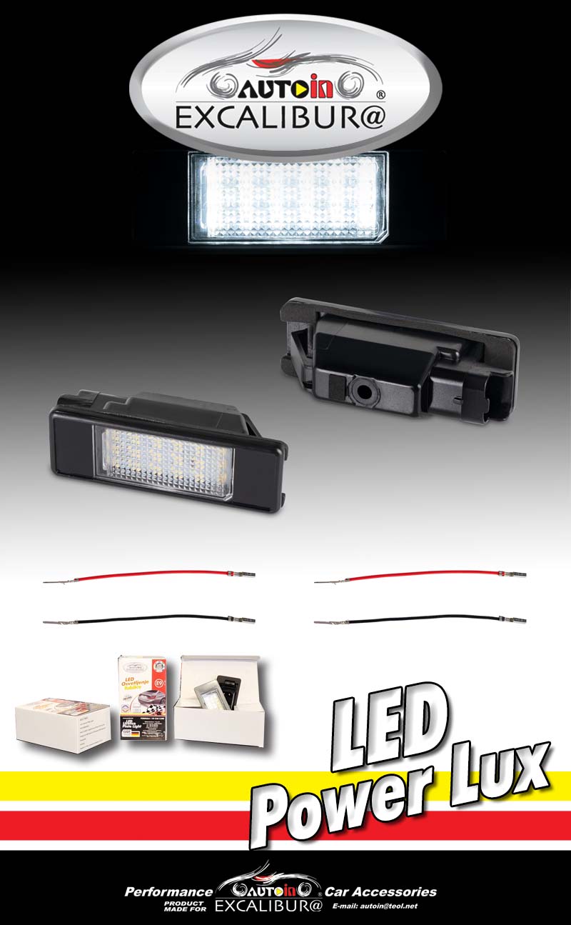 Citroen, Peugeot osvetljenje za tablice 7603