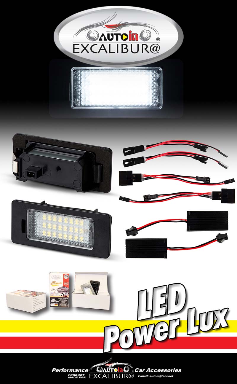 Audi, VW, Seat, Škoda osvetljenje za tablice 7302