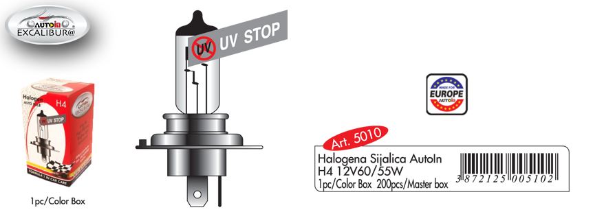 H4 12V 60/55W Halogena Sijalica