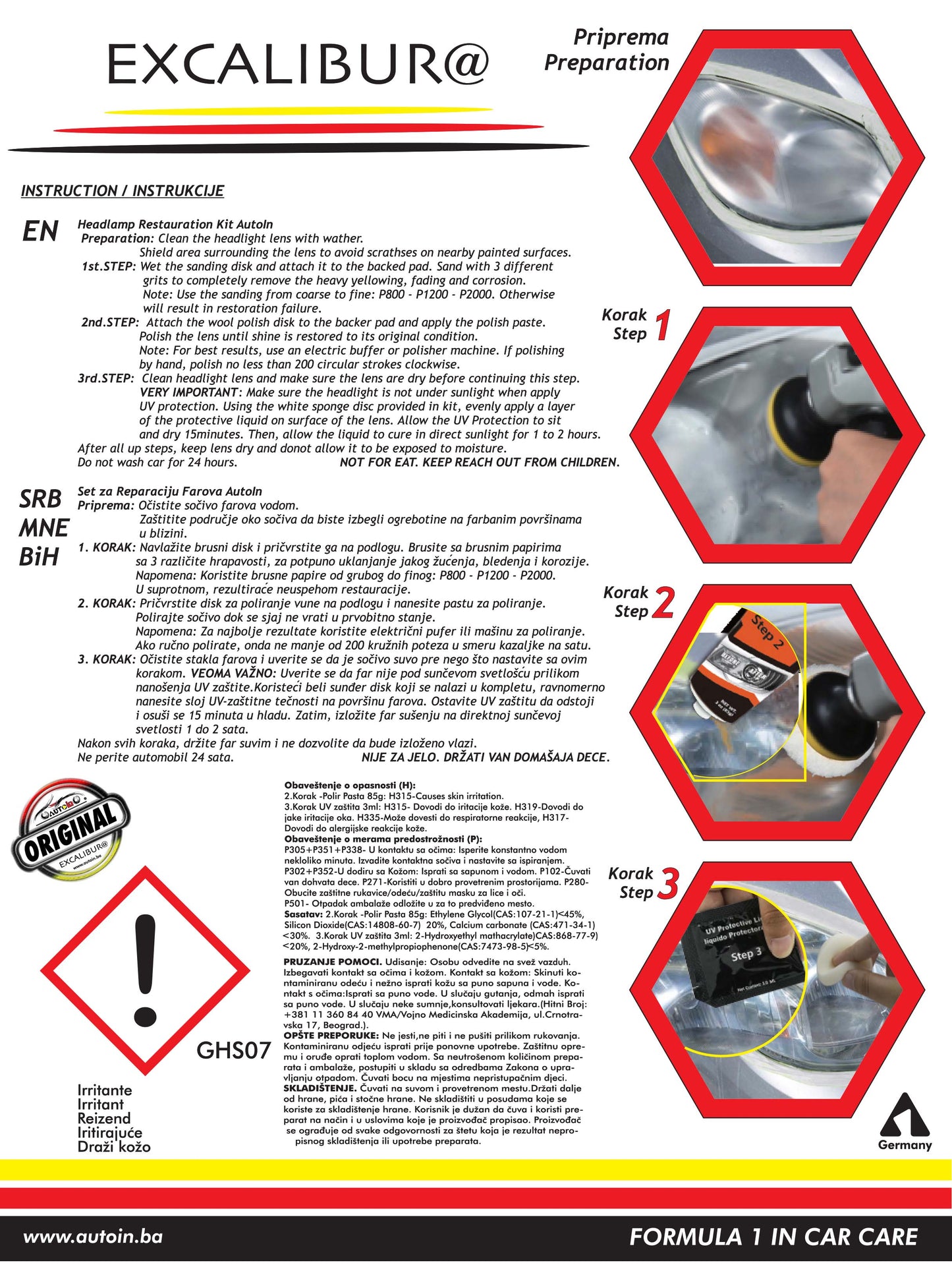 Set za Reparaciju Farova 8049