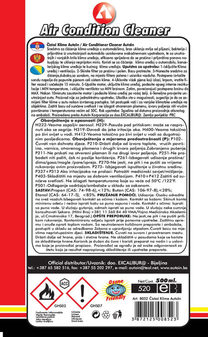 Čistač Klime 500ml 8052