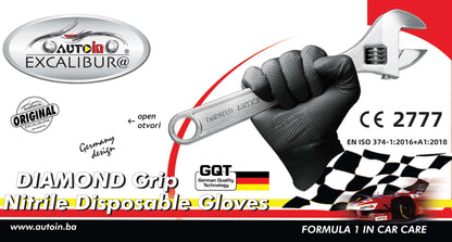 Nitril Rukavice sa Dijamantskom Teksturom 50/1 hrapave