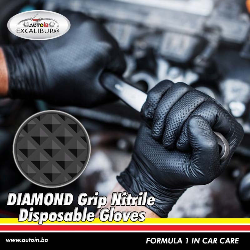 Nitril Rukavice sa Dijamantskom Teksturom 50/1 hrapave