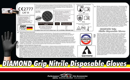 Nitril Rukavice sa Dijamantskom Teksturom 50/1 hrapave