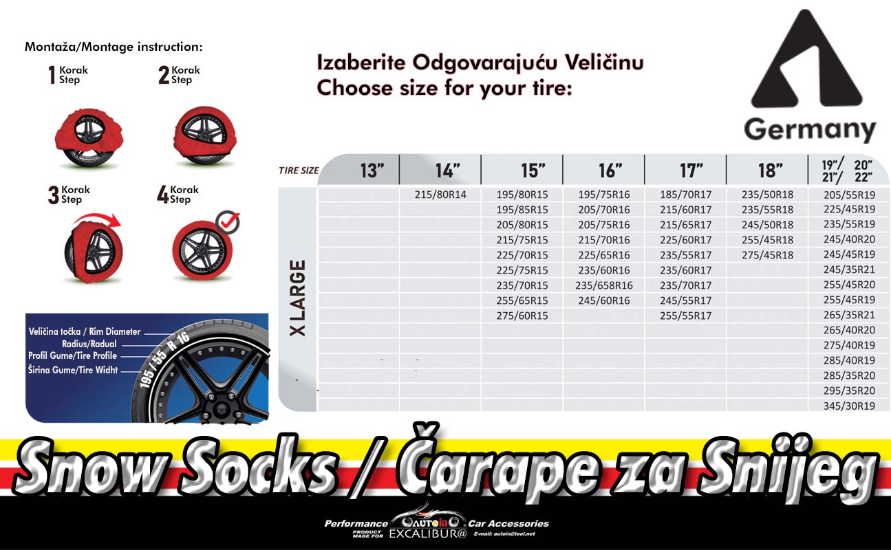 LANCI ZA SNIJEG 140 9 mm