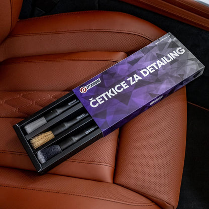 Titanium četkice za detailing-set od 3 četkice
