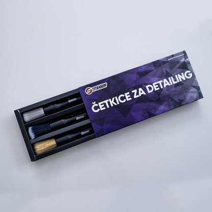 Titanium četkice za detailing-set od 3 četkice