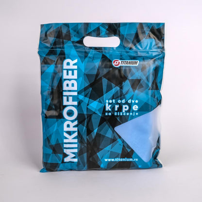 Titanium plava mikrofiber krpa – 2 kom