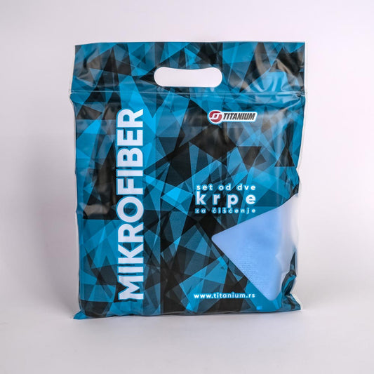 Titanium plava mikrofiber krpa – 2 kom