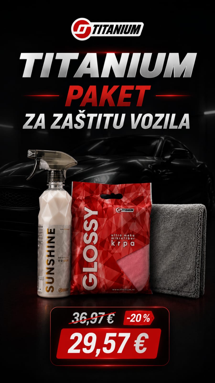 TITANIUM PAKET ZA ZAŠTITU VOZILA