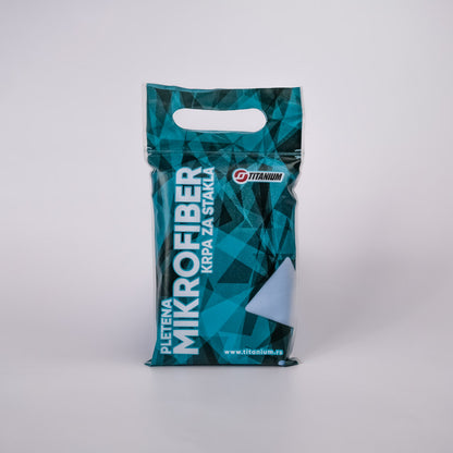 Titanium pletena mikrofiber krpa za stakla