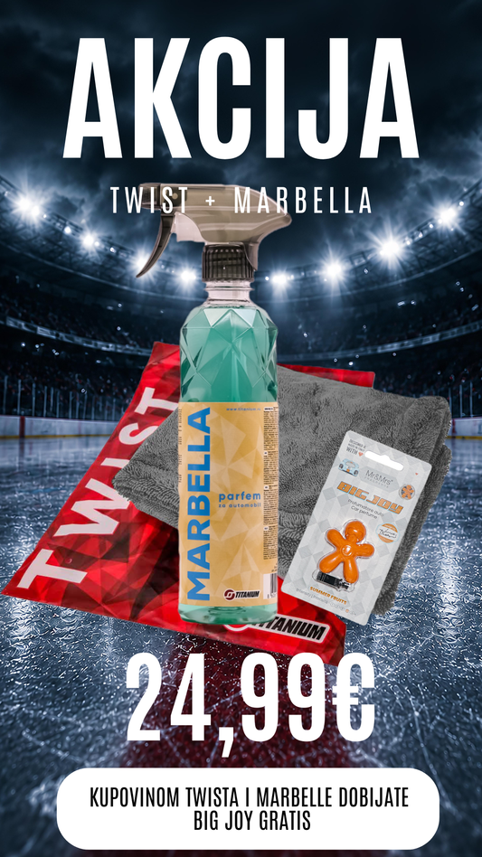 Kombo Twist peškir+Marbella 500 ml gratis Big Joy